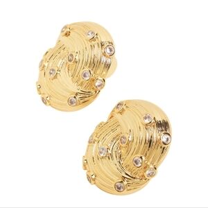 Frasier Sterling X Curateur Elise Gold Tone Earrings